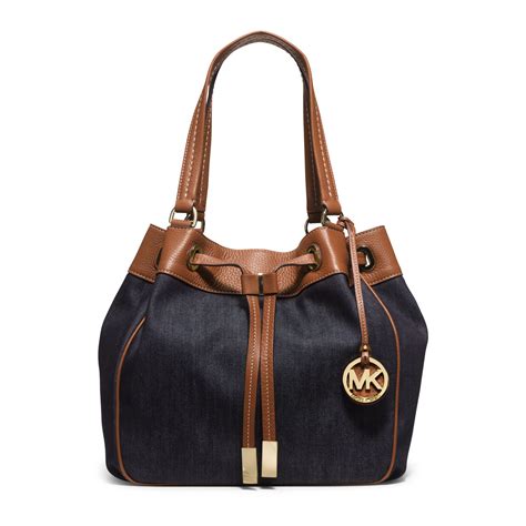 multi color michael kors handbag|Michael Kors blue denim purse.